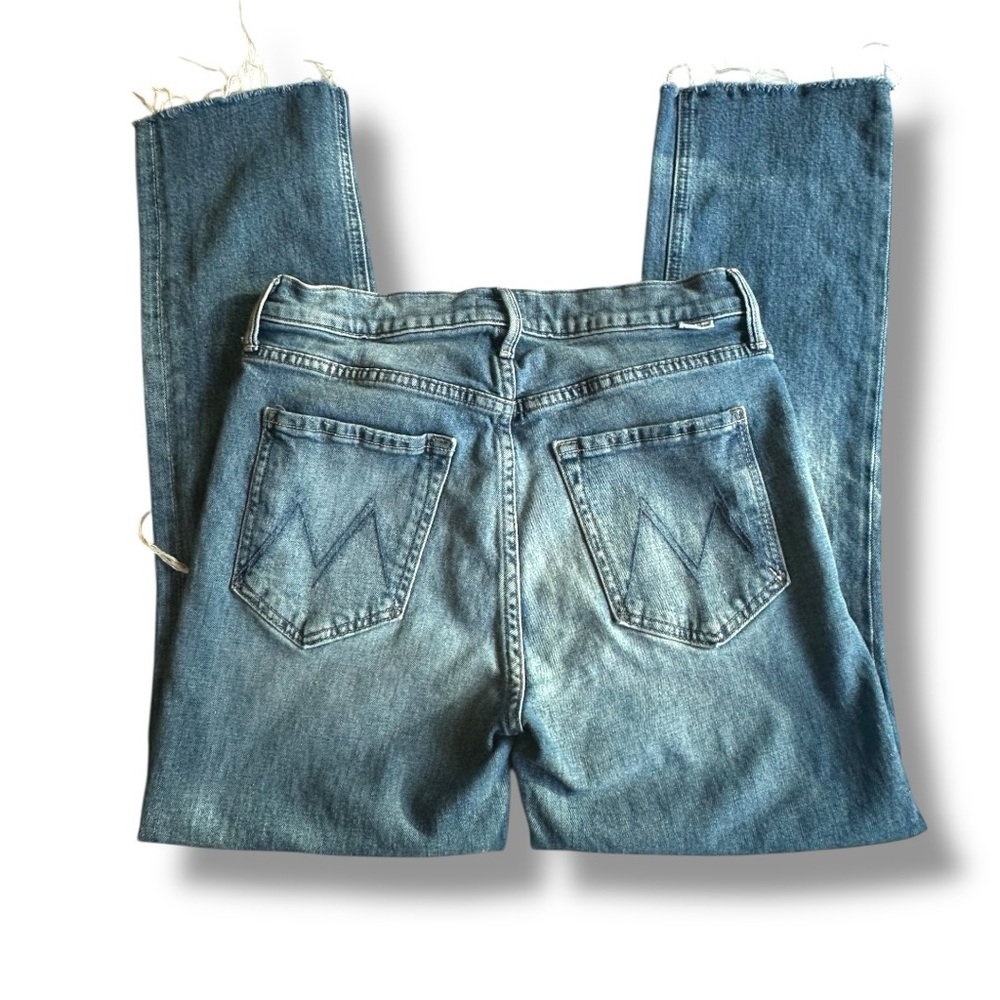 MOTHER High Rise Light Blue Button-Fly Jeans - Picture 10 of 16